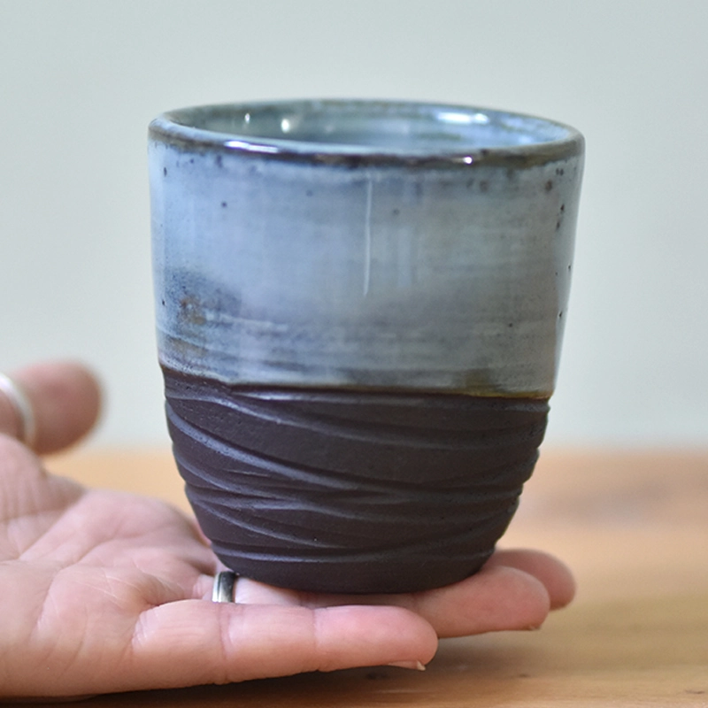 Koffiemok •Lines lichtblauw #2