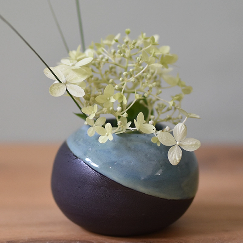 Vaasje •Bol blauw/groen