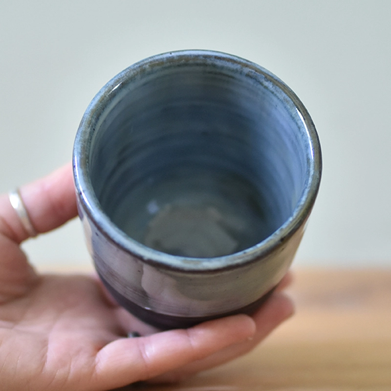 Koffiemok •Lines lichtblauw #2