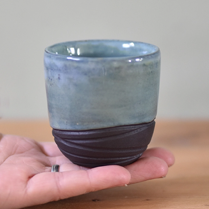 Espressokopje •Lines blauw/groen #1