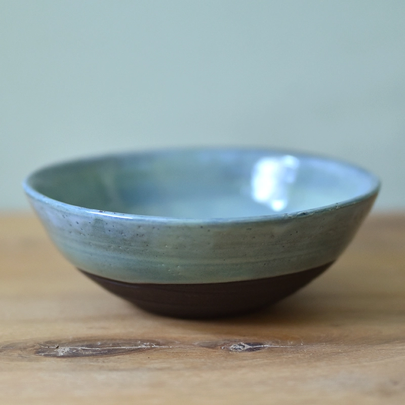 Schaaltje •Lines groen/blauw Groot #1