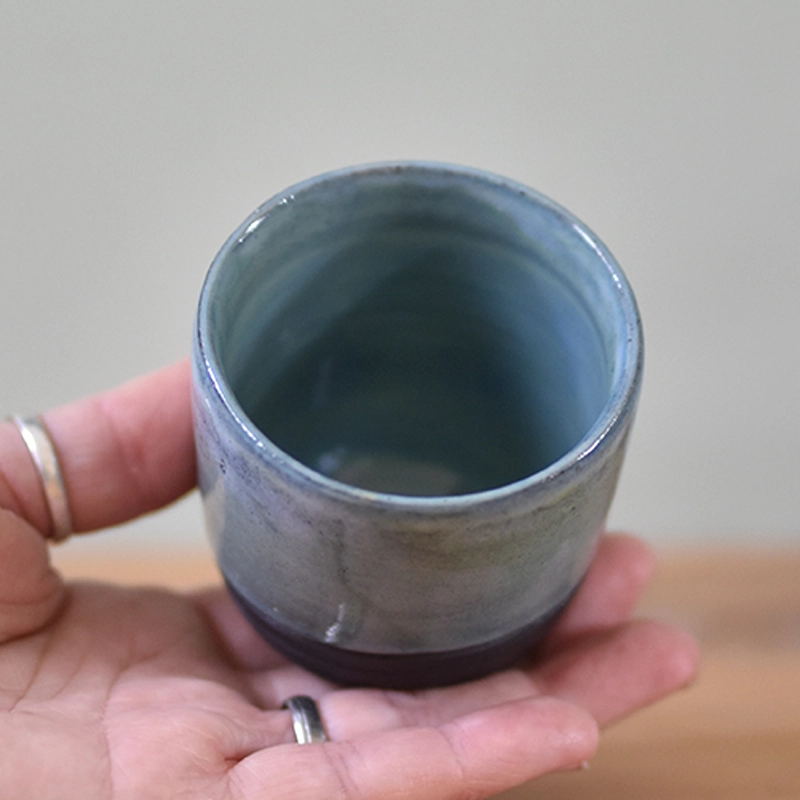 Espressokopje •Lines blauw/groen #1