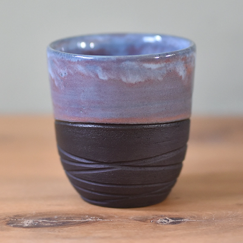 Koffiemok •Lines roze/paars #2