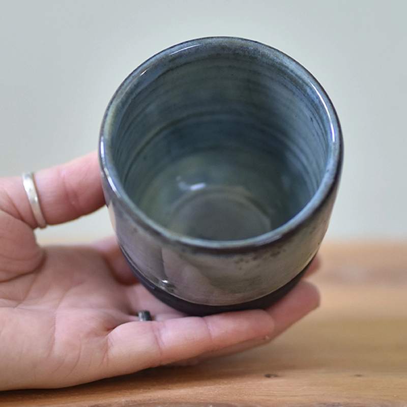 Koffiemok •Lines lichtblauw #3