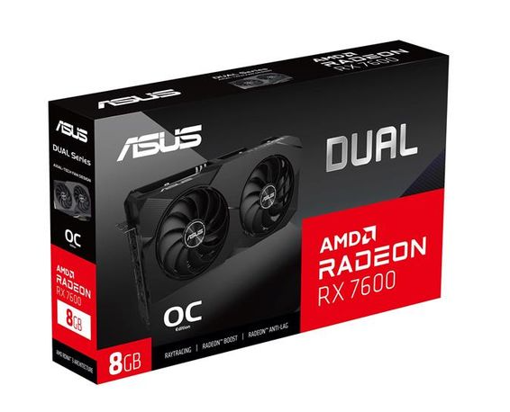 ASUS Dual AMD Radeon RX 7600 8GB Graphics Card