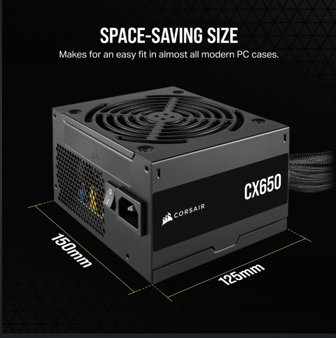 Corsair CX650 80 Plus Bronze Power Supply