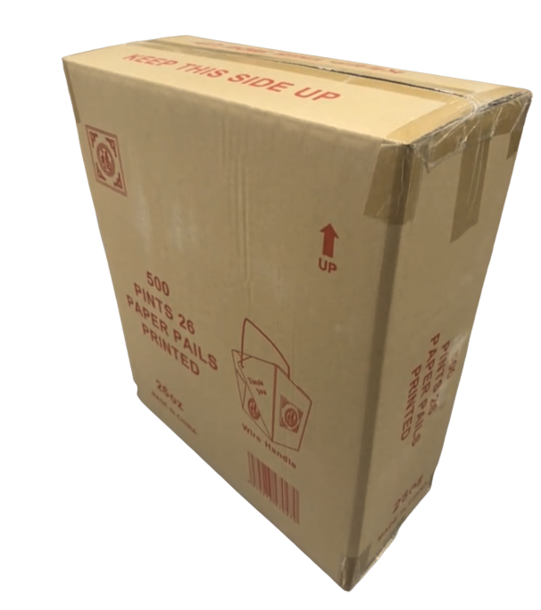 26oz White No Handle Food Pail(Lucky)