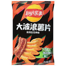 Lays Chips Charcoal Grilled Pork Belly Flav(case) 89000D0 Location:D1A04