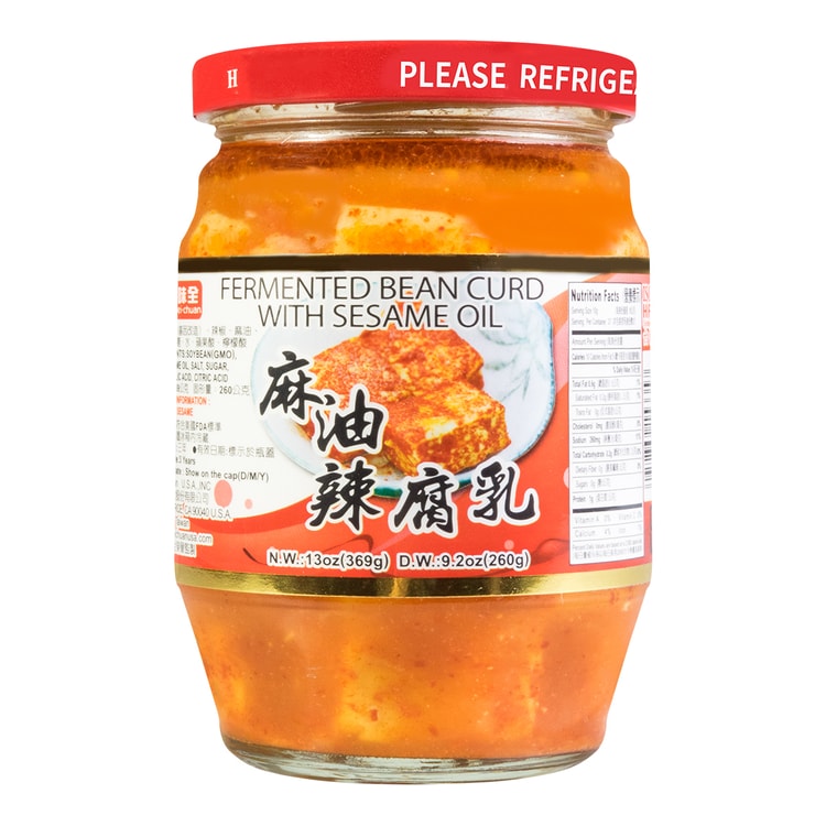 WEI-CHUAN FermenTed Bean Curd With Sesame Oil(bottle) 56000A1 D1H07