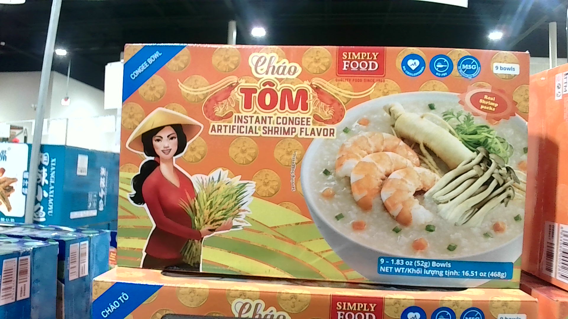 SF Instant Congee Shrimp (case) 89640A0 Location:D1D01