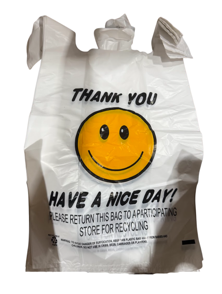 1/6 Large Happy Plastic Bag