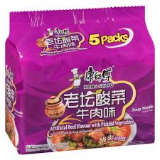 Kang Shi Fu Artificial Beef Flavor Pickled Vegetables Soup Noodle(pack) 64430F1 Location:D1D06