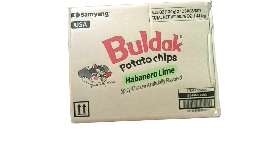 SY Spicy Chicken Flav Chips Habanero Lime(pack)  89001C0 Location:D1A08