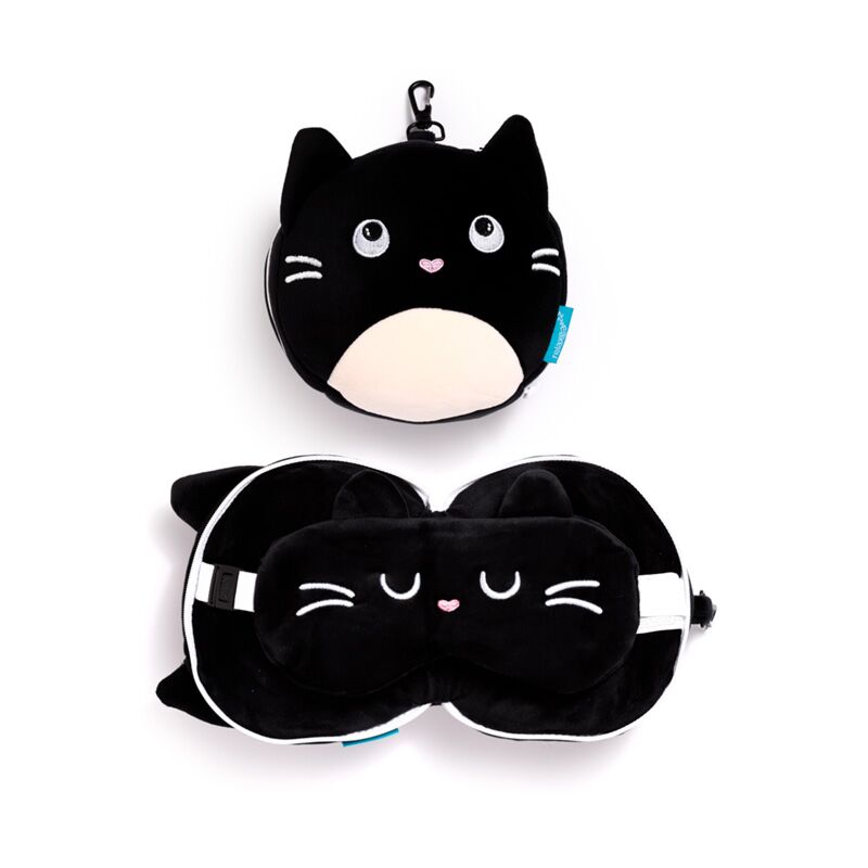 Relaxeazzz Cat Eye Mask & Travel Pillow Sets