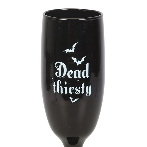 'Dead Thirsty' Champagne Flutes (Set of 2)