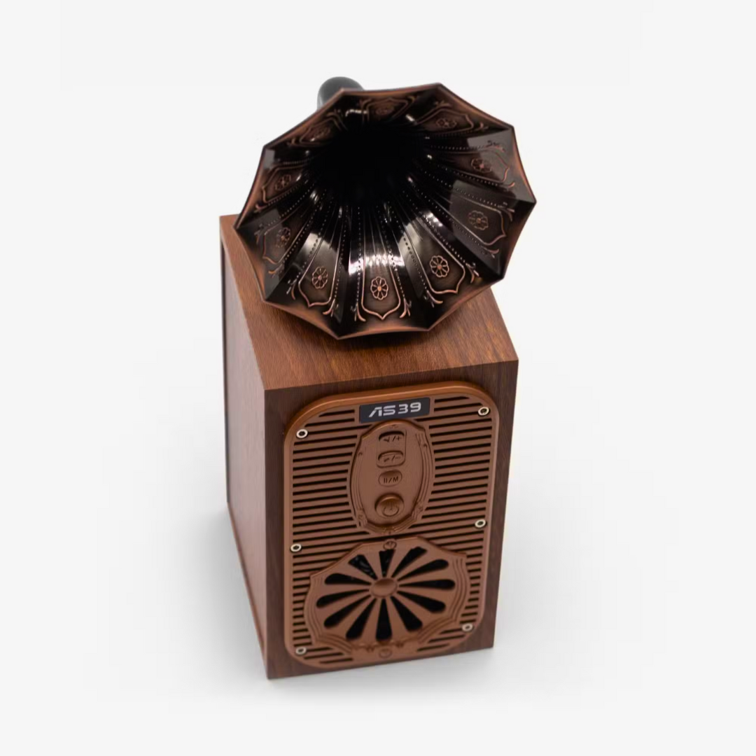 Retro Gramophone Design Bluetooth Speakers