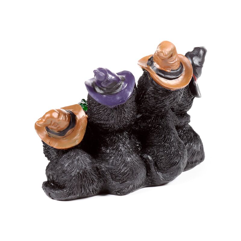 Cats in Witches Hats round Bubbling Cauldron