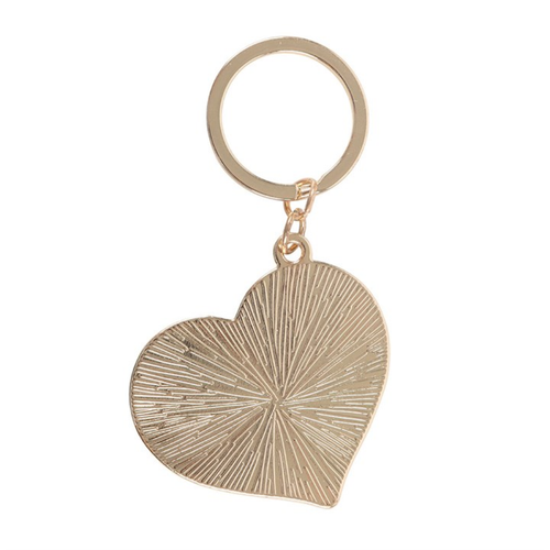 Checkerboard Heart Keychain