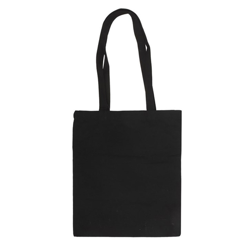 Chequered Polycotton Tote with Enamel Heart Pin Badge