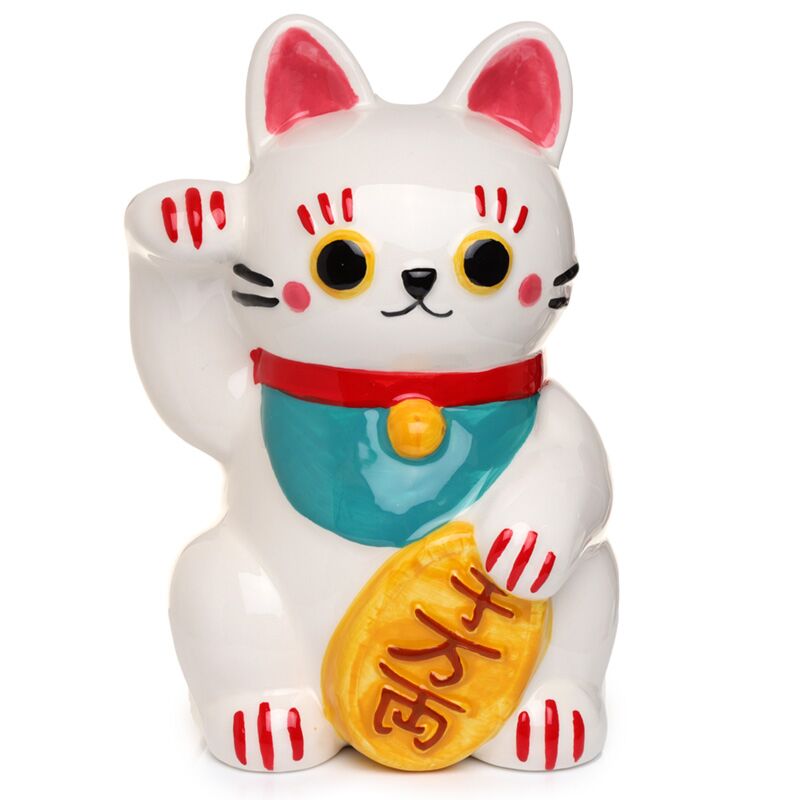 Lucky Maneki-Neko Cat Money Box