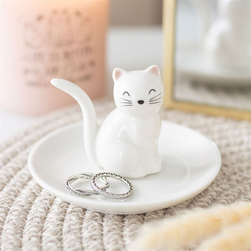 Sitting Cat Trinket Dish