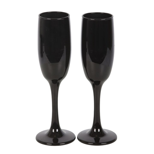 'Dead Thirsty' Champagne Flutes (Set of 2)
