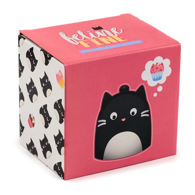 Feline Fine Upside Down Mug