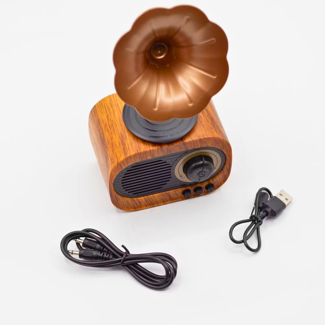 Retro Gramophone Design Bluetooth Speakers