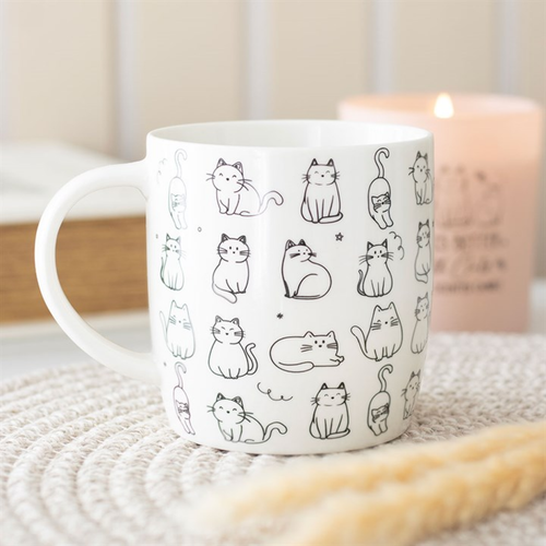 Adorable Happy Cat Mug