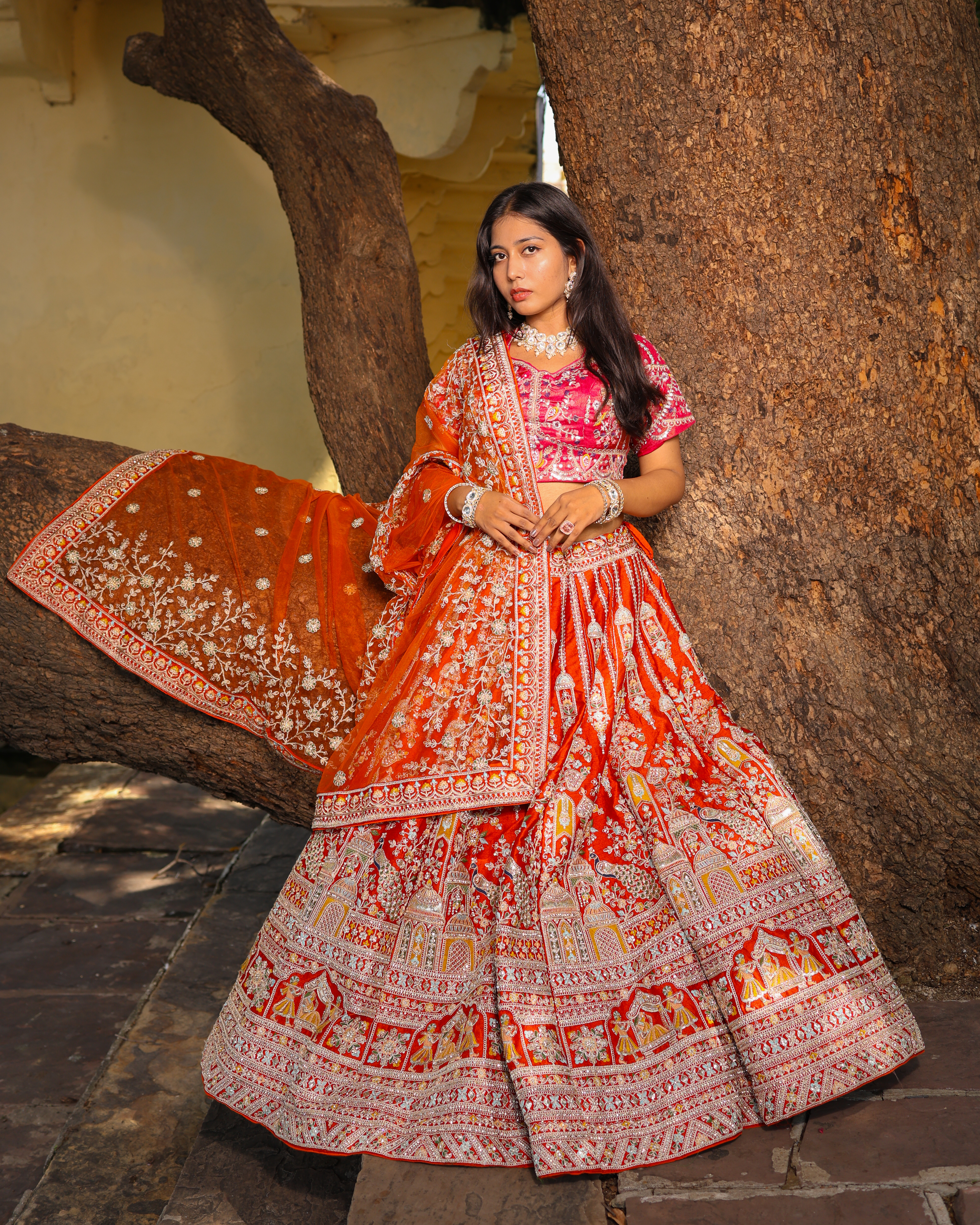 Traditional Rajasthani Bridal Lehenga