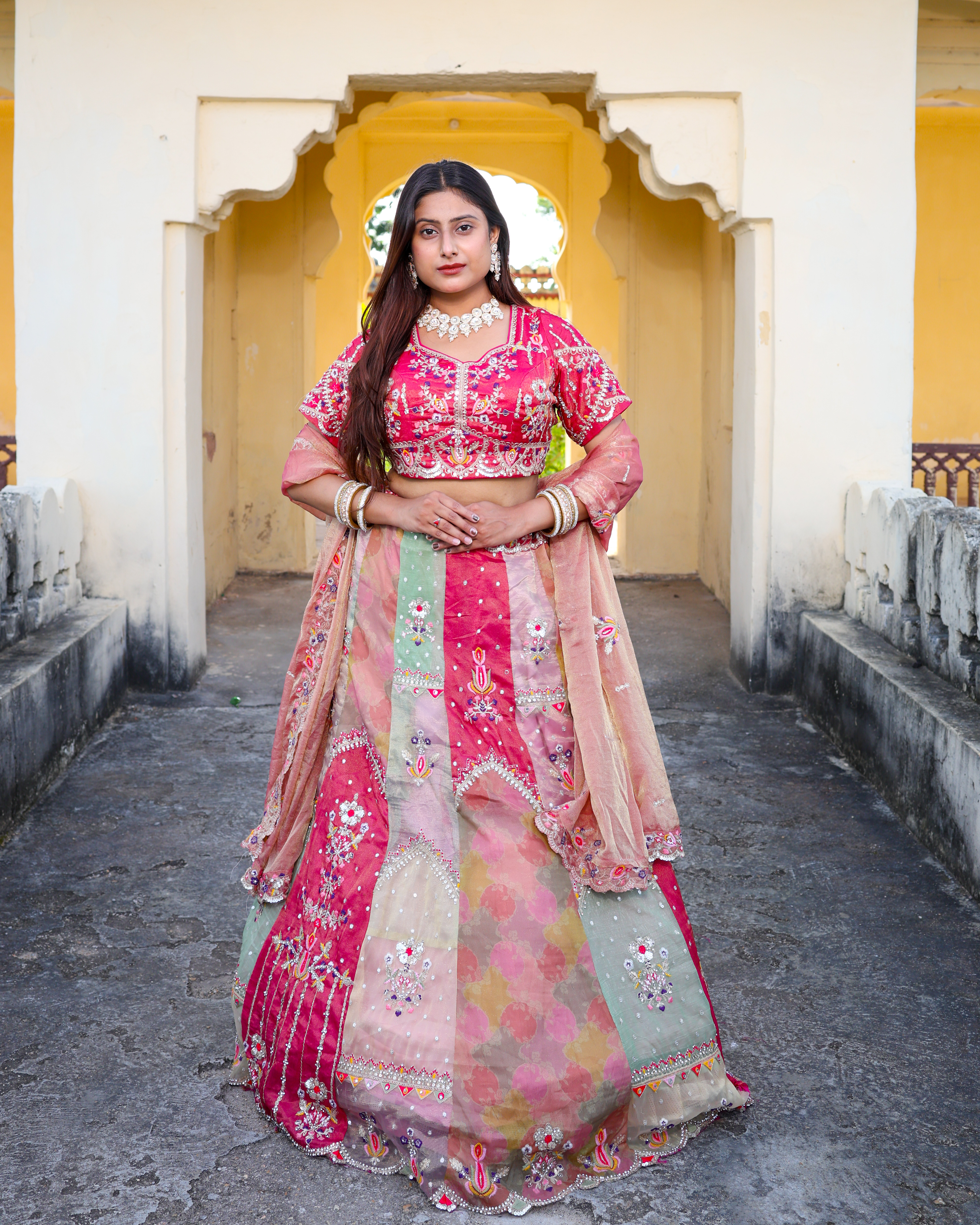 Designer Patchwork Lehenga