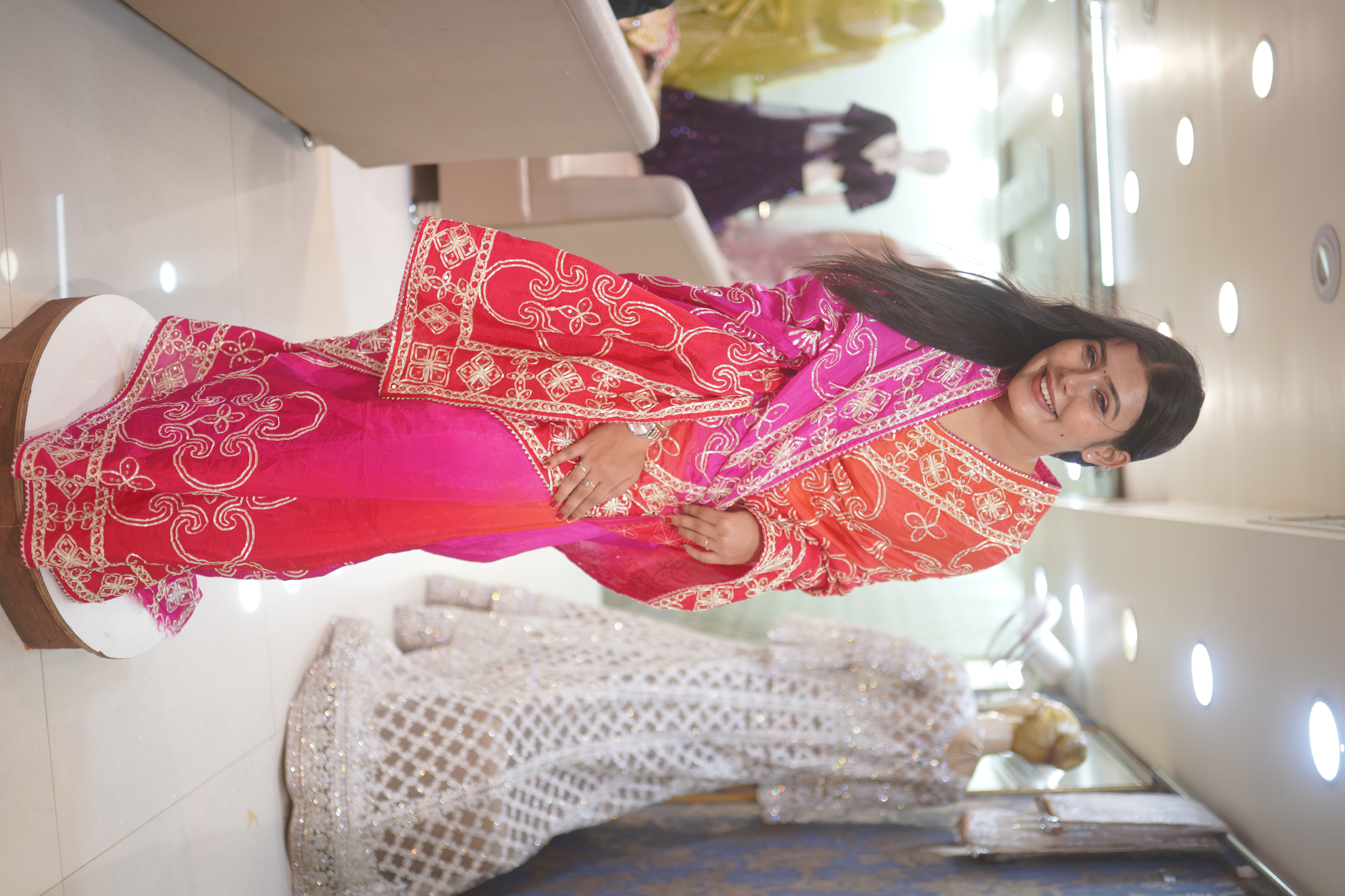 Traditional Pink Saree