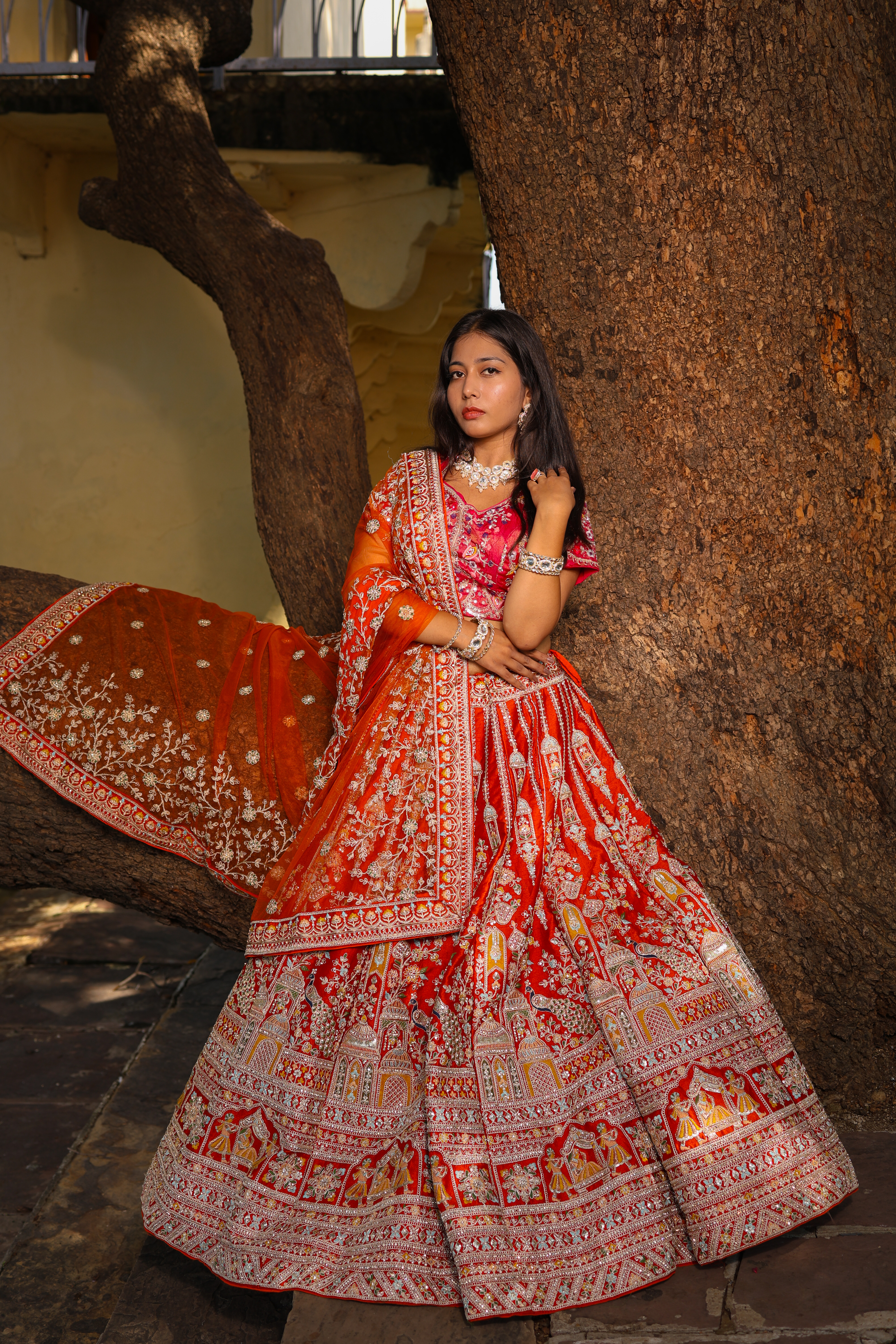 Traditional Rajasthani Bridal Lehenga