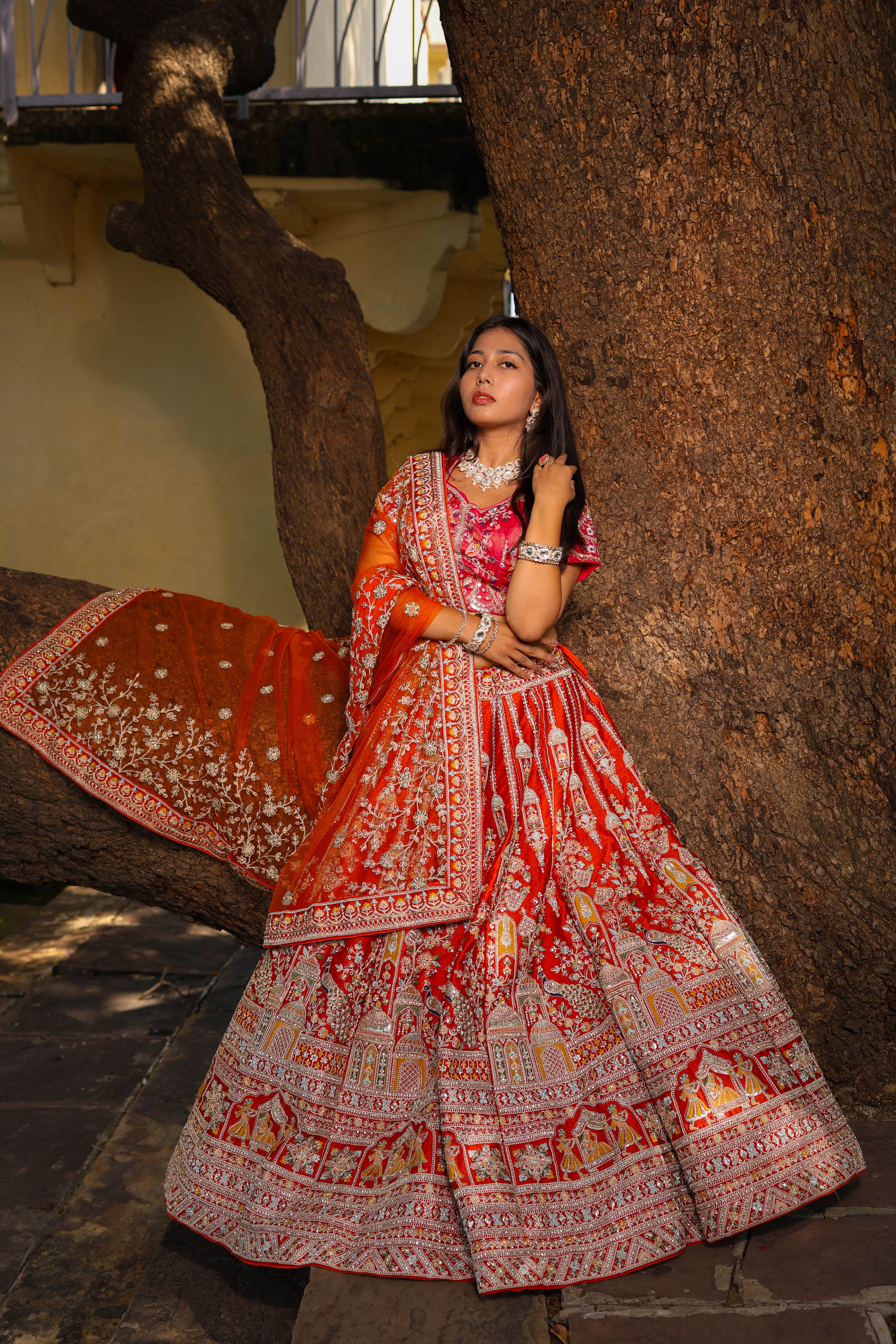 Traditional Rajasthani Bridal Lehenga