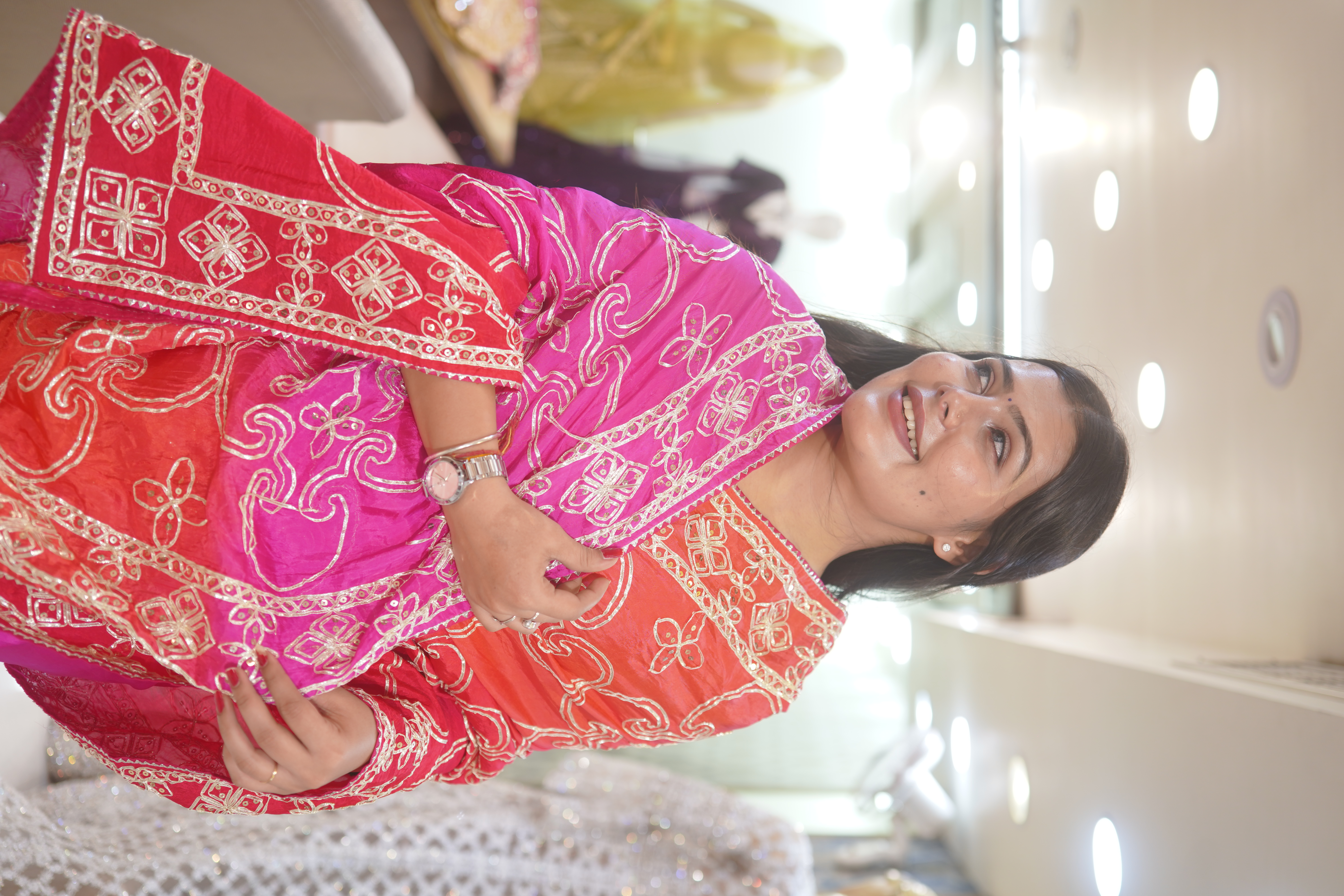 Traditional Pink Saree