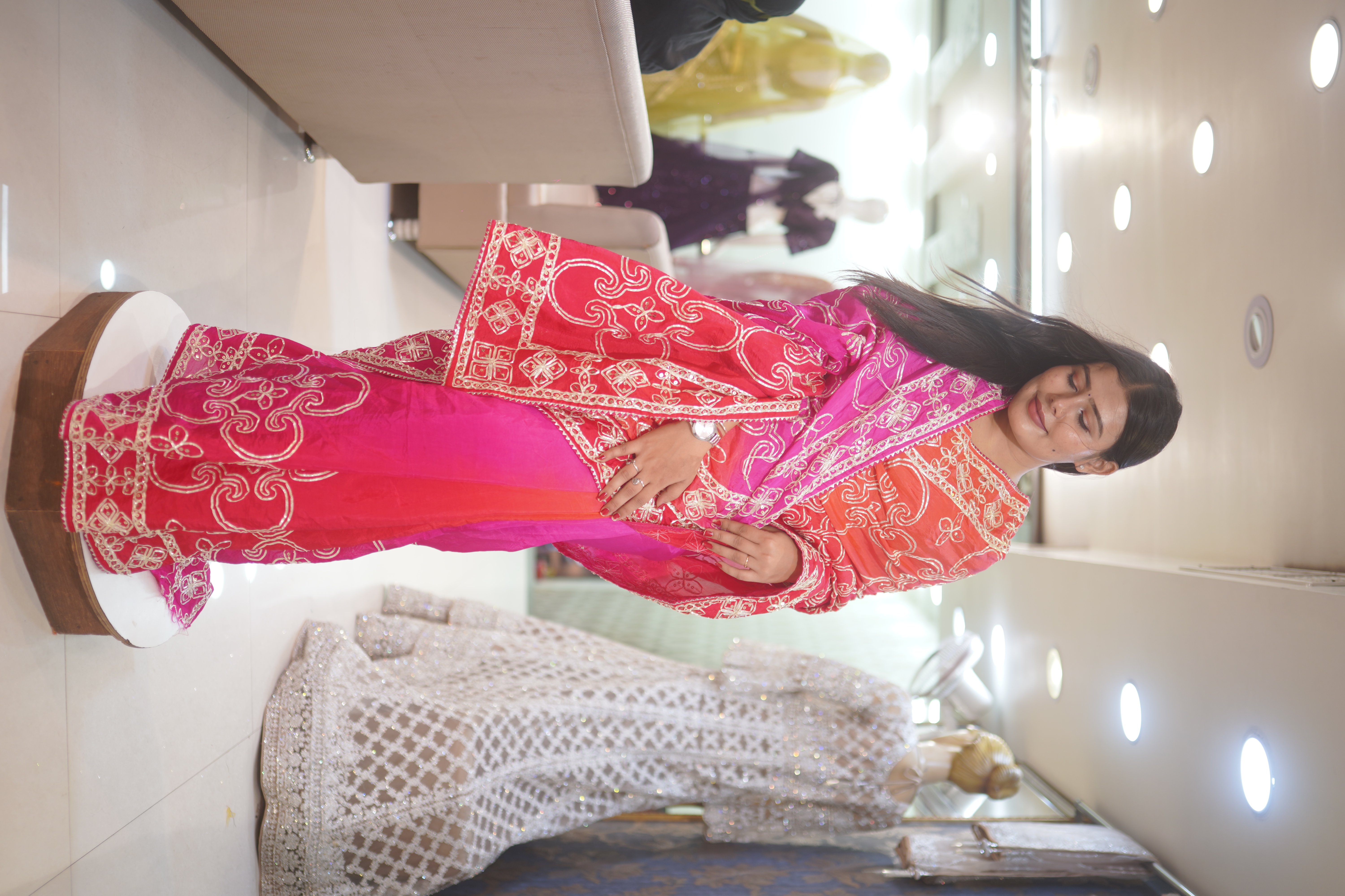 Traditional Pink Saree