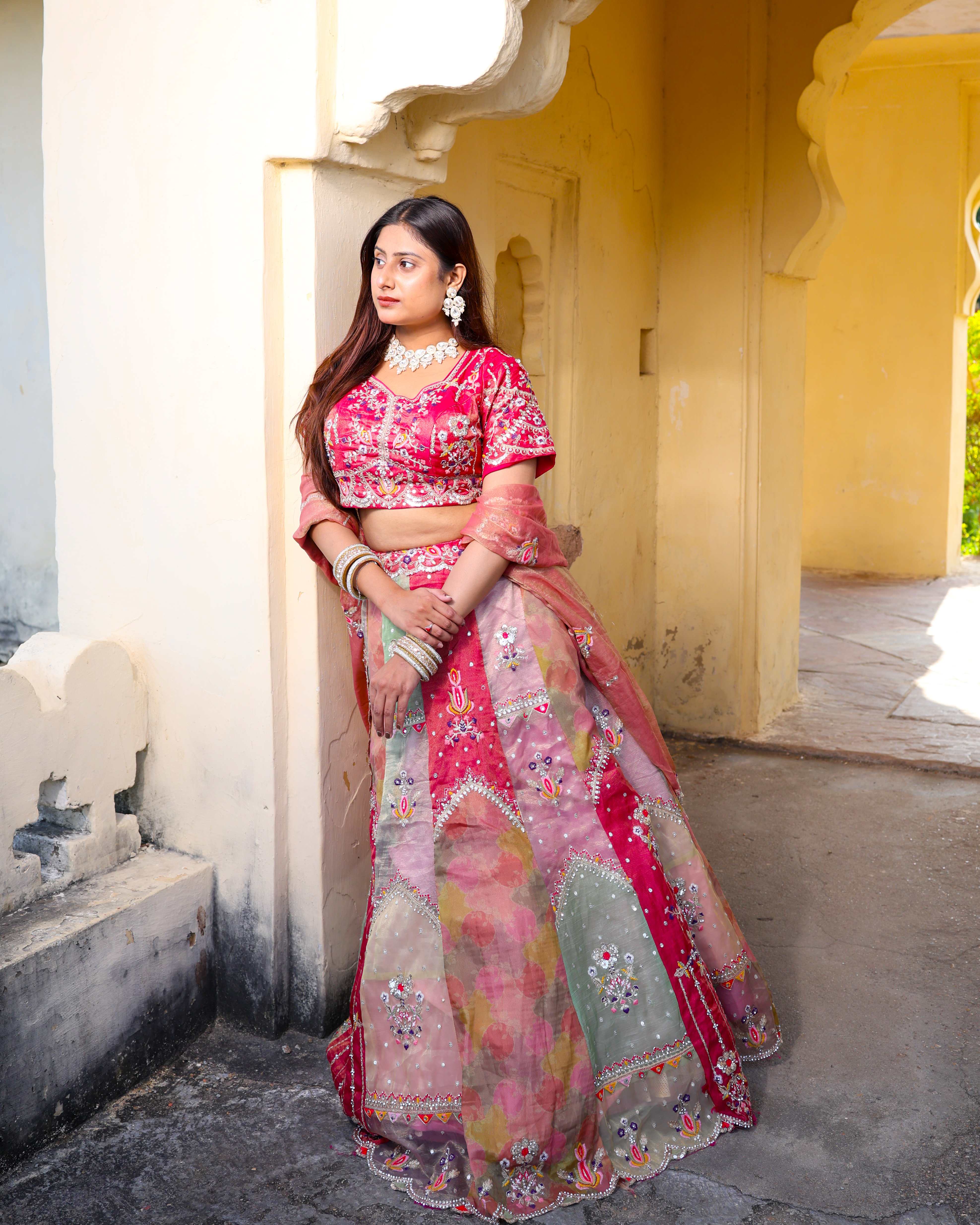 Designer Patchwork Lehenga