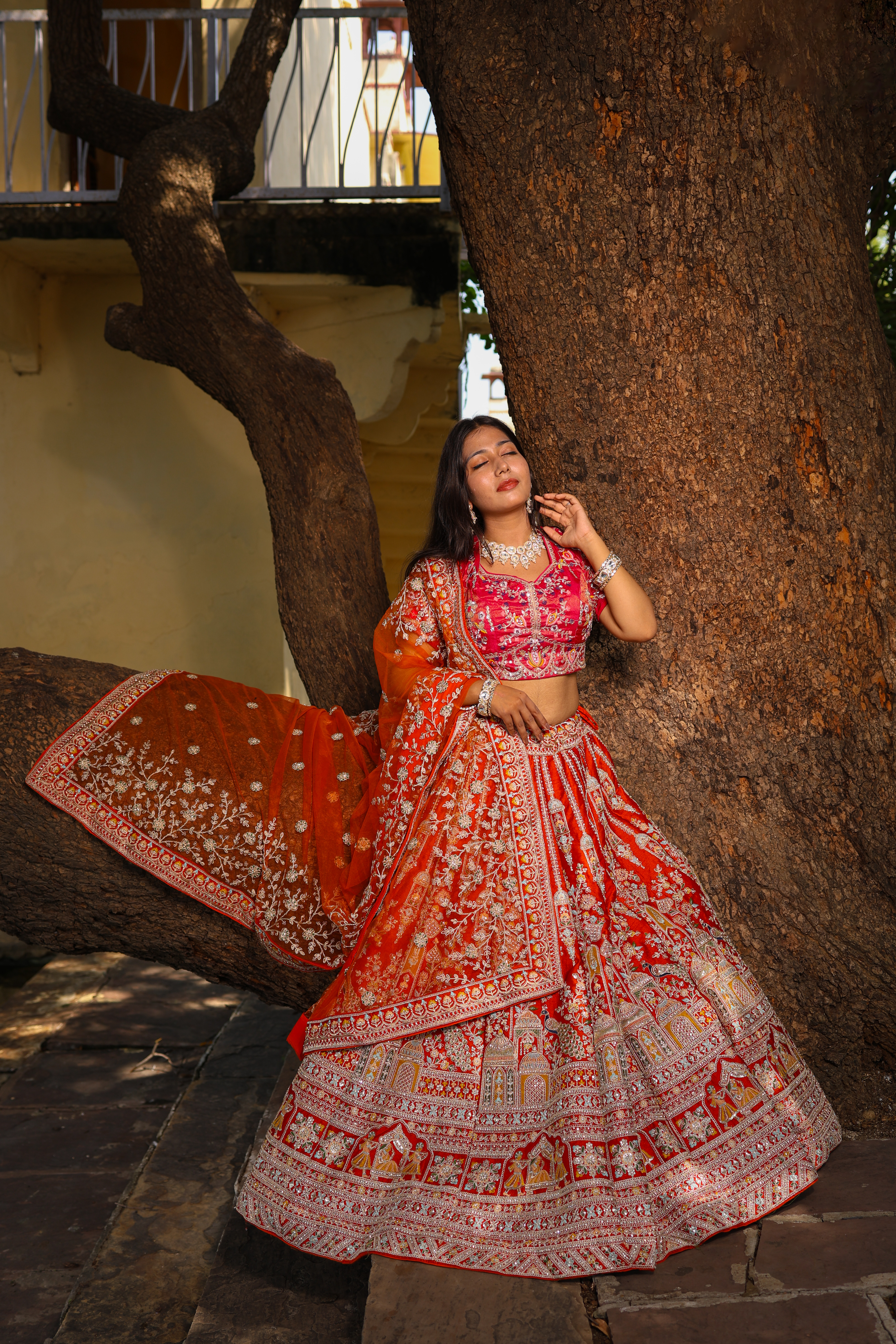 Traditional Rajasthani Bridal Lehenga