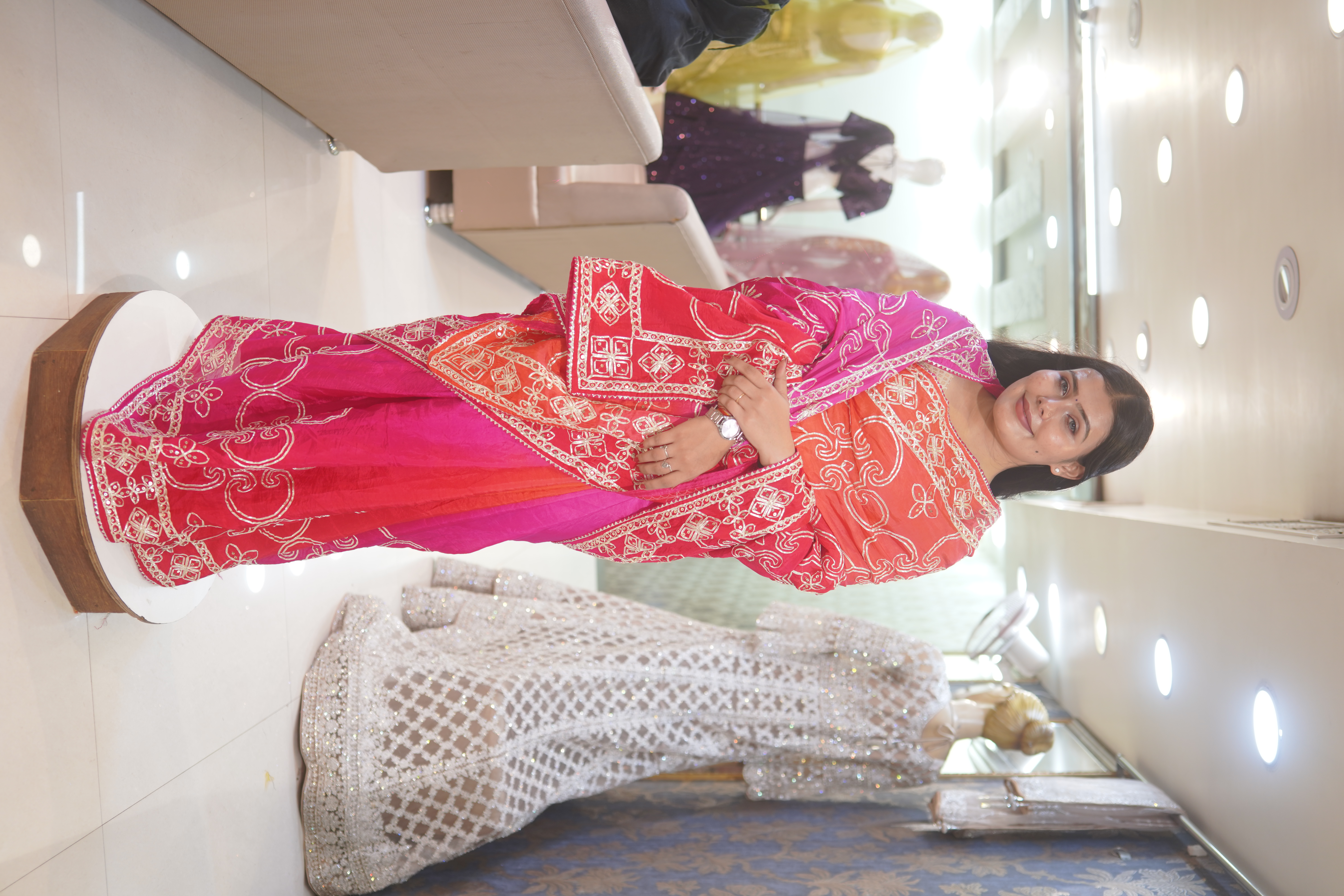 Traditional Pink Saree