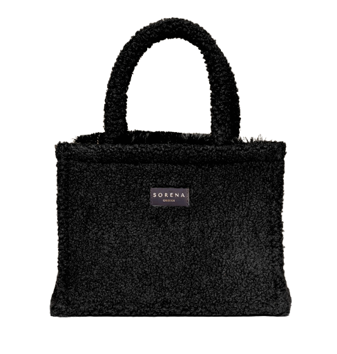 TEDDY BLACK medium tote rankinė 36x26x13,5 cm
