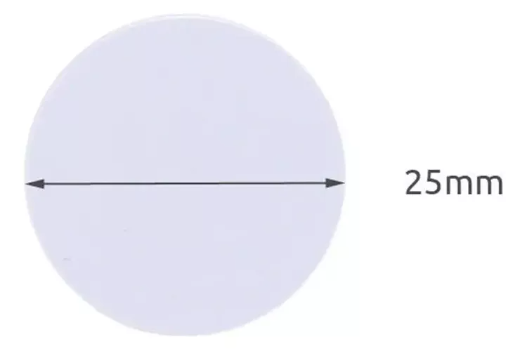 10 Tags NFC NTAG215 Moneda Blanco Sin Adhesivo 