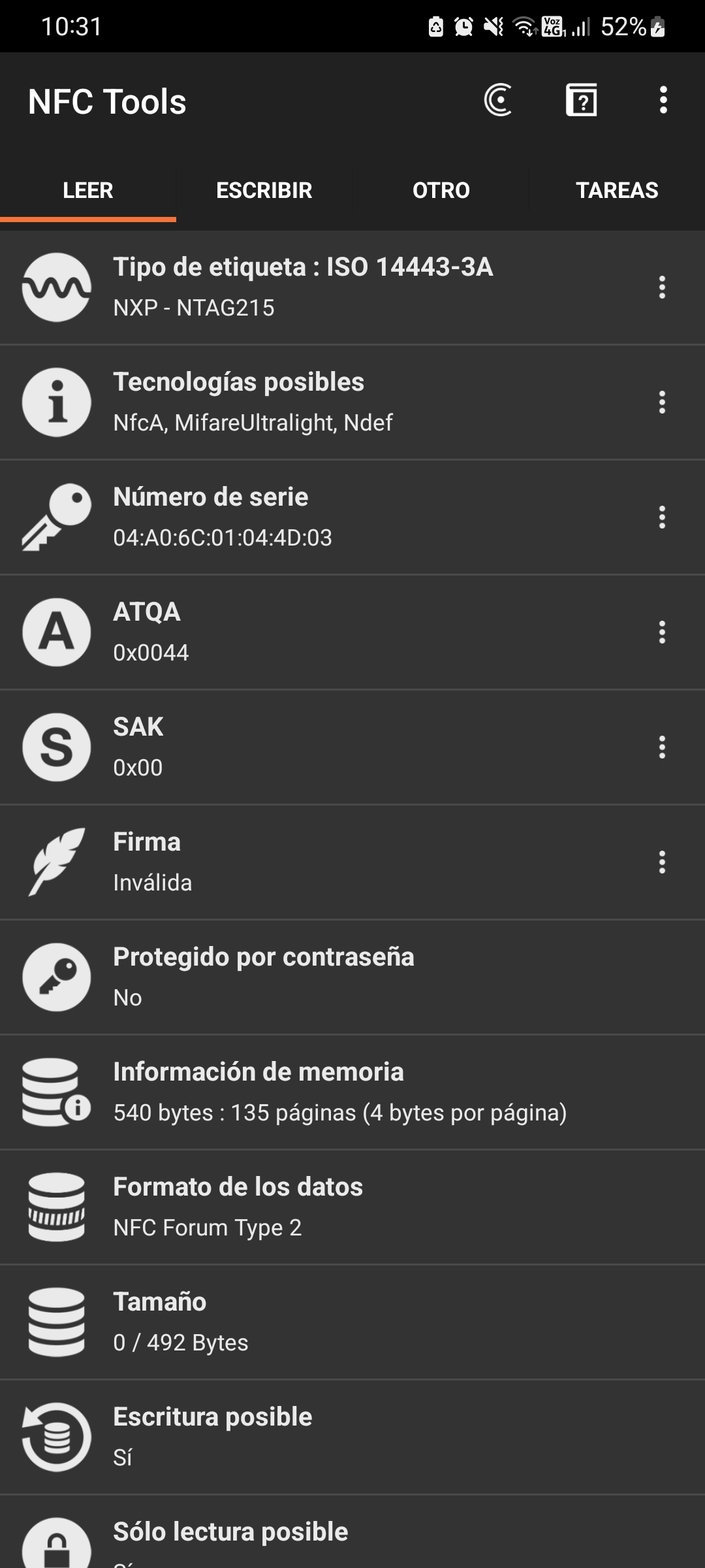 10 Tags NFC NTAG215 Moneda Blanco Sin Adhesivo 