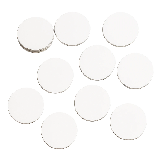 10 Tags NFC NTAG215 Moneda Blanco Sin Adhesivo