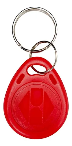 Pack de 20 Llaveros RFID 125 kHz Rojo – Compatibles con Lectores EM