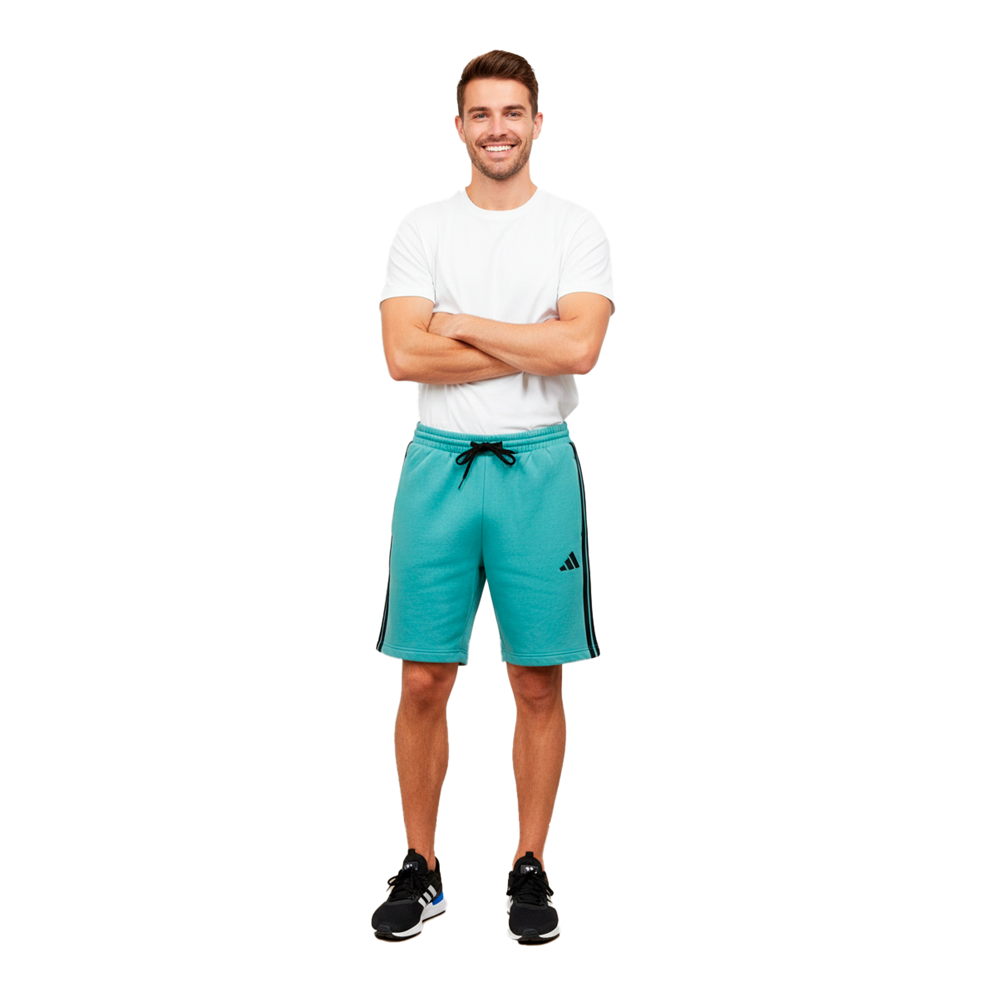 Shorts Deportivos Adidas Verde Agua | Caballero | Talla US (M)(L)