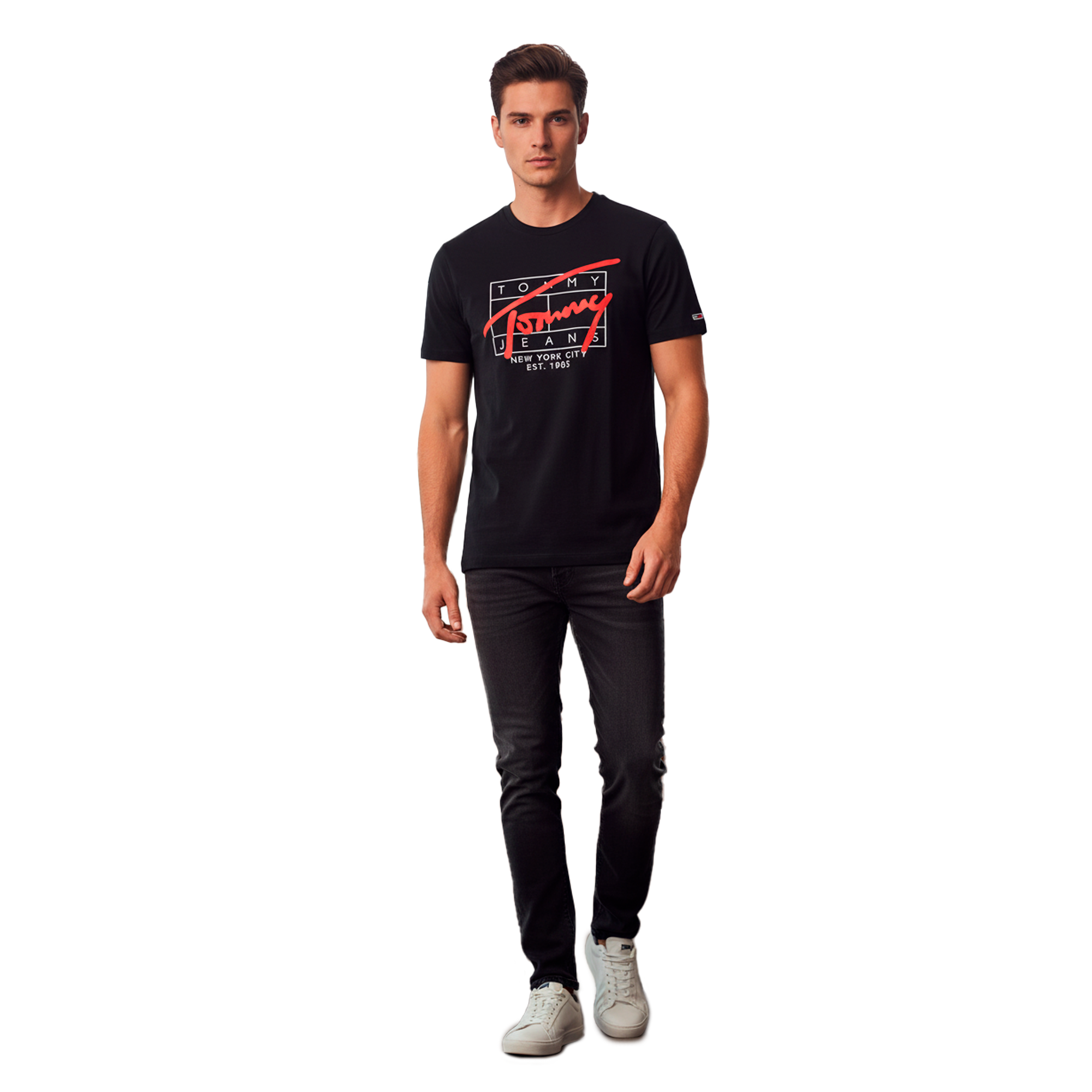 Camiseta Tommy Jeans Negrea | Caballero | Talla US (S)(XL)