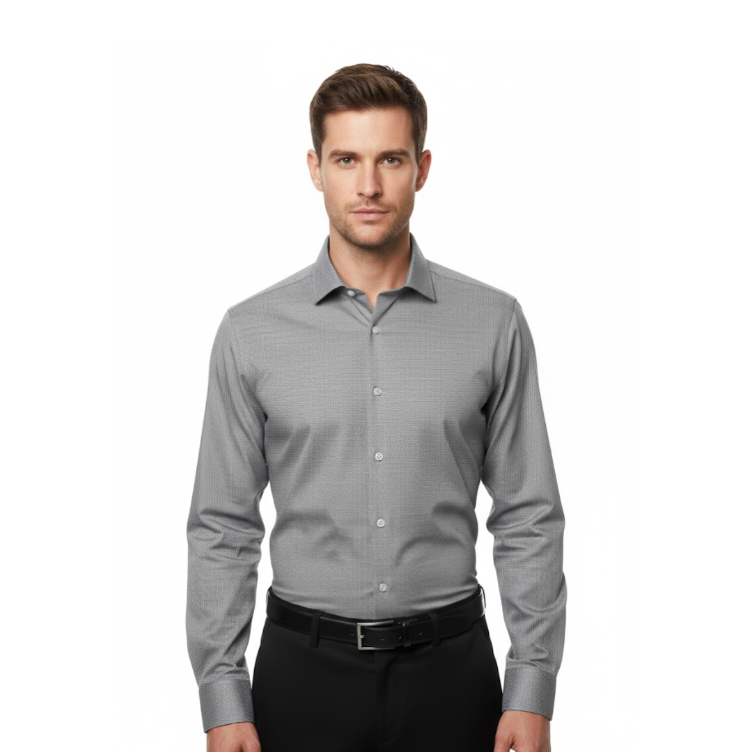 Camisa Manga Larga Michael Kors Gris | Caballero | Talla US (M)