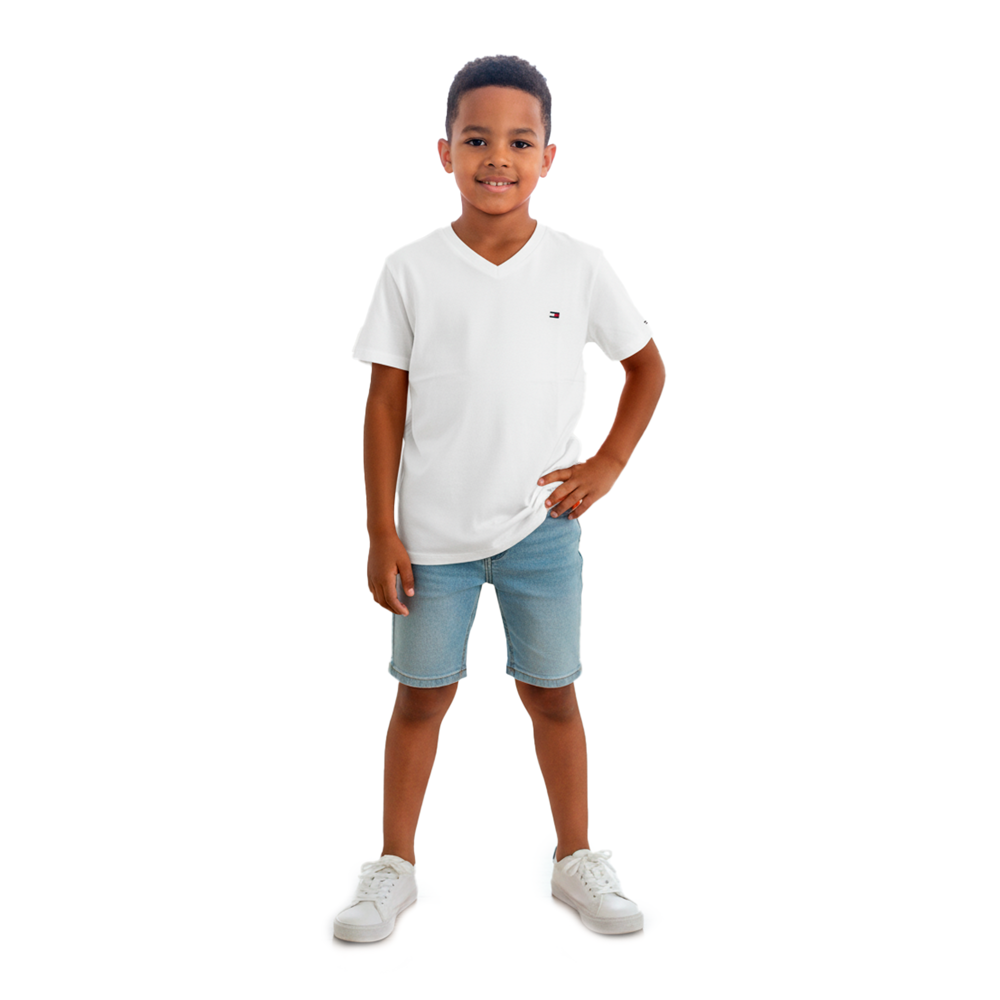 Camiseta Tommy Hilfiger Blanca | Niño | Talla US (YL)