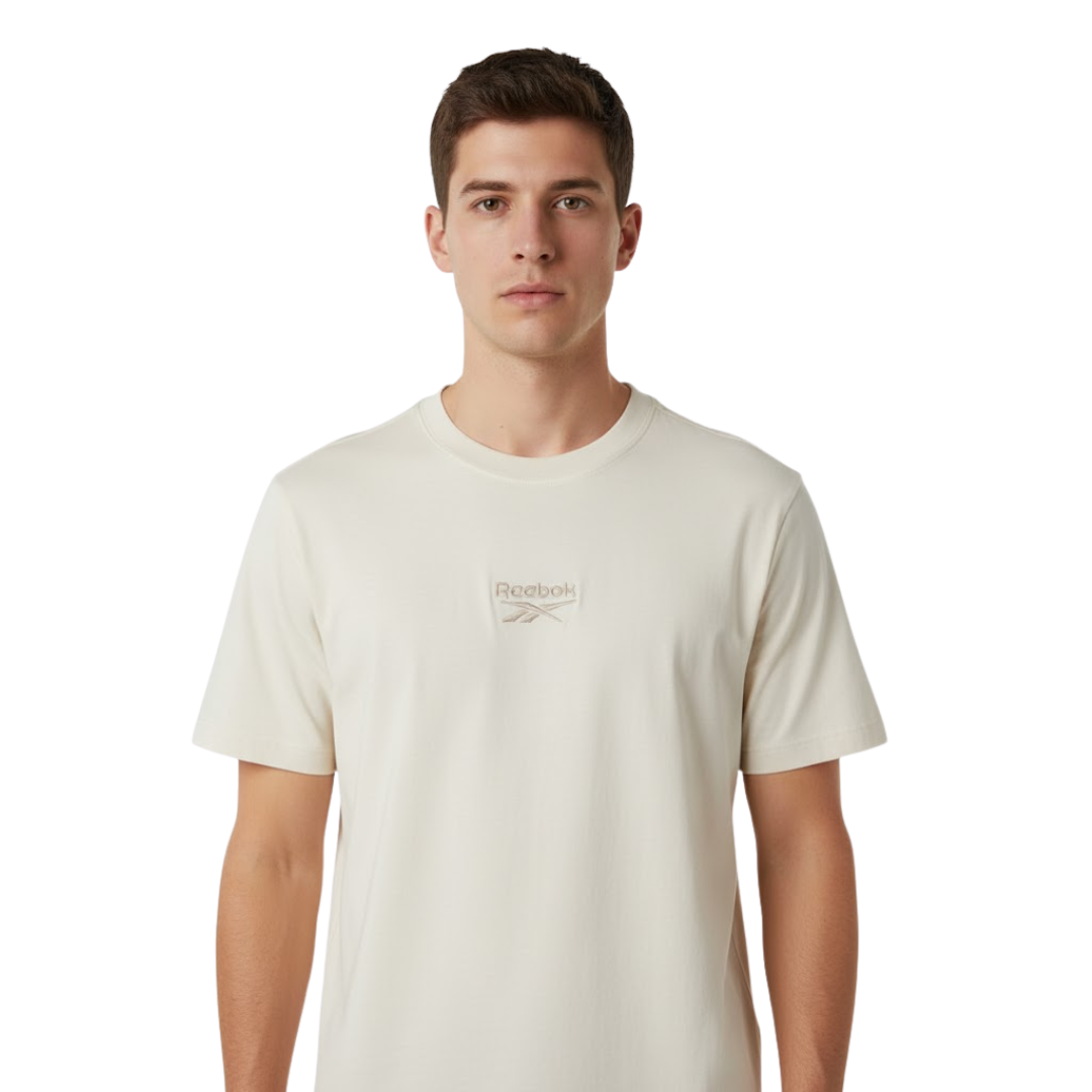 Camiseta Reebok Beige | Caballero | Talla US (S)
