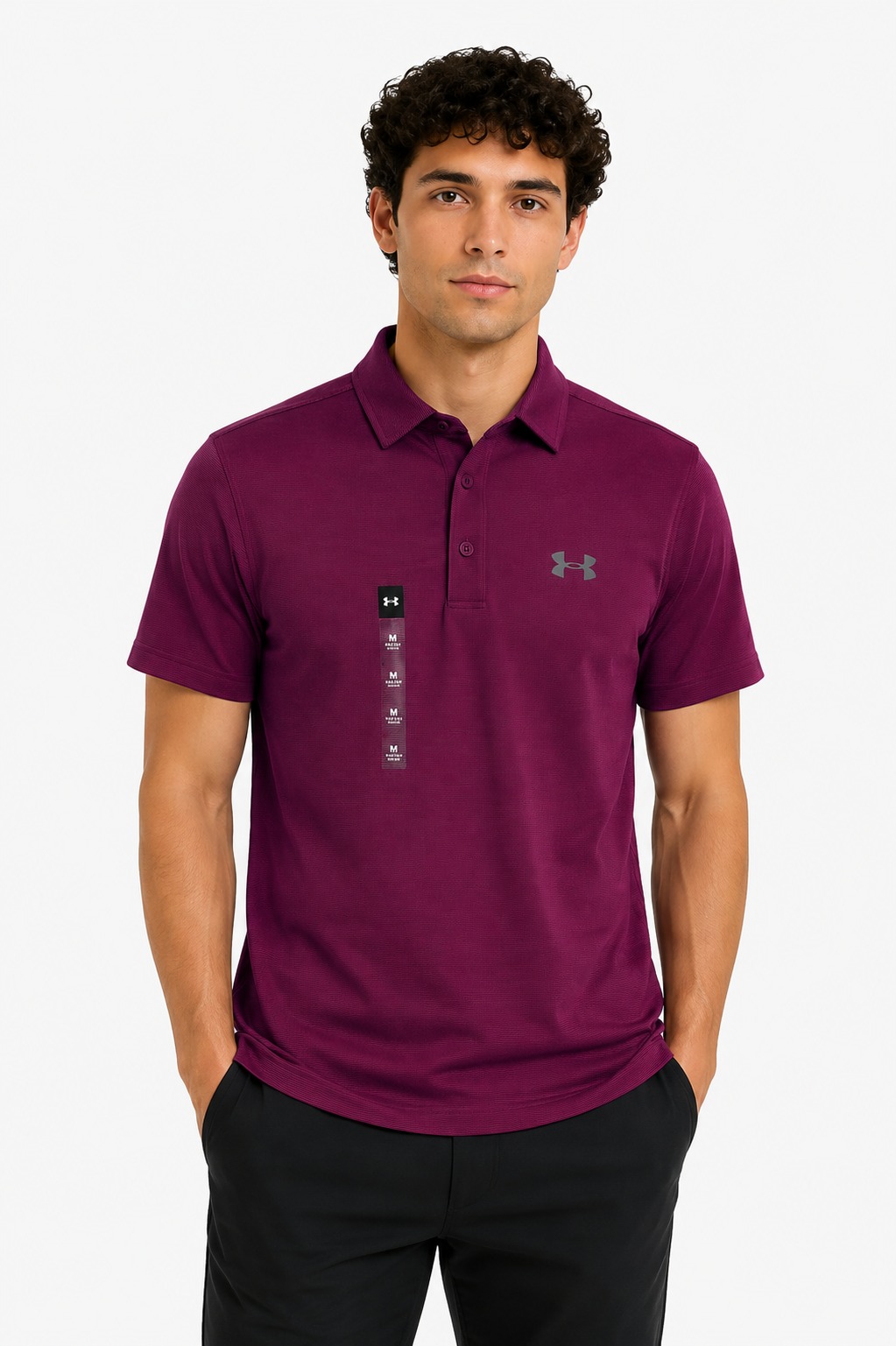 Camiseta Polo Under Armour Vino | Caballero | Talla US (S)